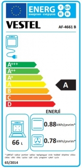 Vestel AF-4661 B Ankastre Fırın