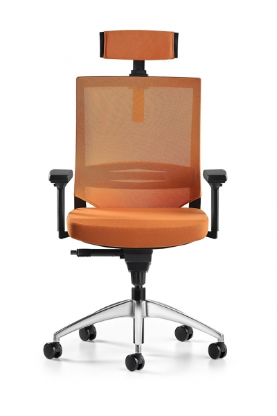 Bürotime Cozy Başlıklı 3D Kol Alüminyum Çalışma Koltuğu