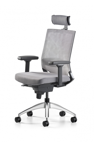 Bürotime Cozy Başlıklı 3D Kol Alüminyum Çalışma Koltuğu