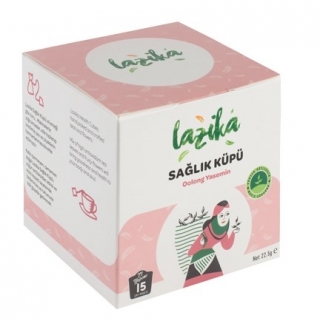 Lazika Sağlık Küpü Olong ve Yaseminli Bardak Poşet Çay 15 Adet