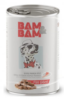 Bam&Bam Kuzu Etli Soslu Yetişkin 400 gr Köpek Maması