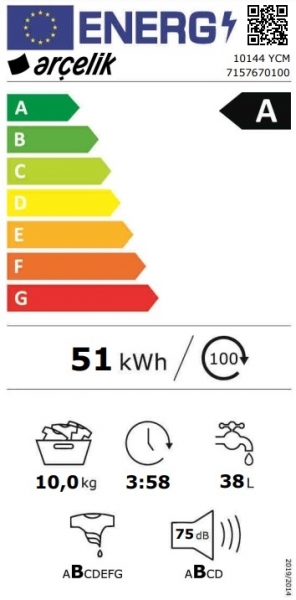 Arçelik 10144 YCM Çamaşır Makinesi