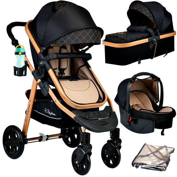 Baby Home 940 Corso Çift Yönlü 6 in 1 Gold Şase Travel Sistem Bebek Arabası