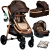 Baby Home 940 Corso Çift Yönlü 6 in 1 Gold Şase Travel Sistem Bebek Arabası