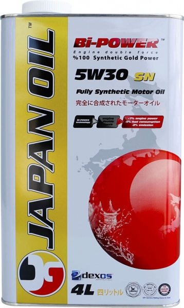 Japan Oil Bi-Power 5W-30 SN Motor Yağı (4 litre)