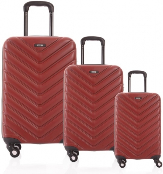ÇÇS 5175 ABS 3'lü Valiz Seti