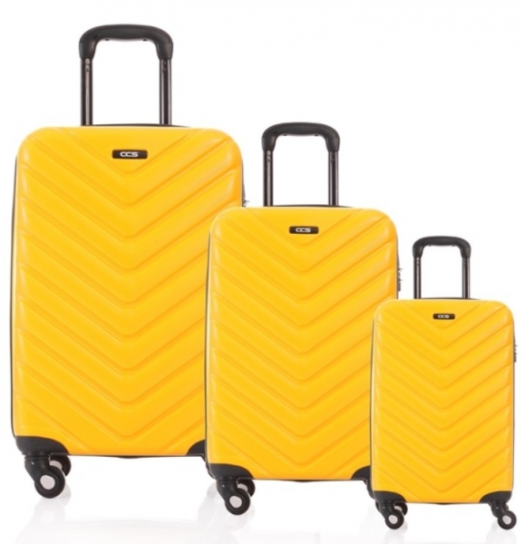 ÇÇS 5175 ABS 3'lü Valiz Seti