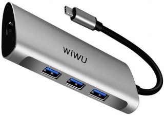 Wiwu Alpha 631STR Type-C to RJ45 USB 3.0 SD Dönüştürücü