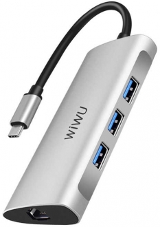 Wiwu Alpha 631STR Type-C to RJ45 USB 3.0 SD Dönüştürücü