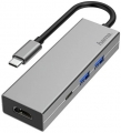 Hama 200107 Type-C to USB-A USB-C HDMI resim