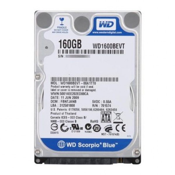 WD Scorpio Blue HDD (160 GB)
