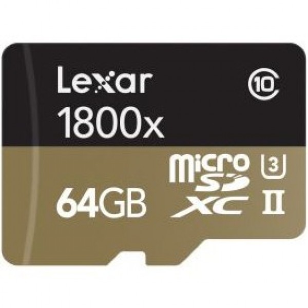 Lexar Professional 1800x microSD (64 GB)