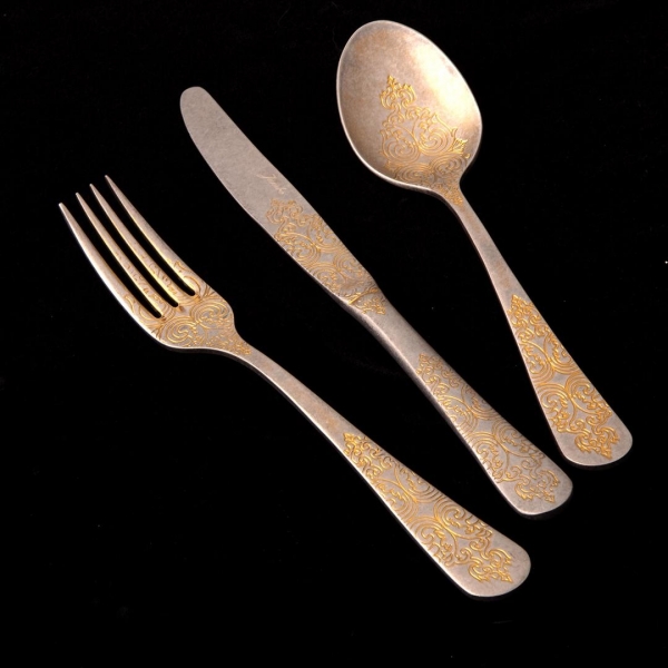 Jumbo Antique Antika Gold 84 Parça Çatal Kaşık Bıçak Takımı