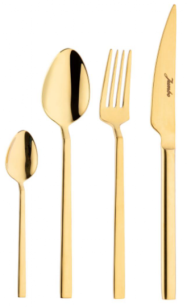 Jumbo 1800 Titanyum Gold 24 Parça Çatal Kaşık Bıçak Takımı