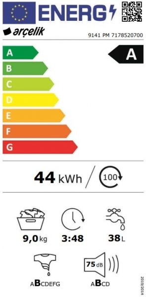 Arçelik 9141 PM Çamaşır Makinesi