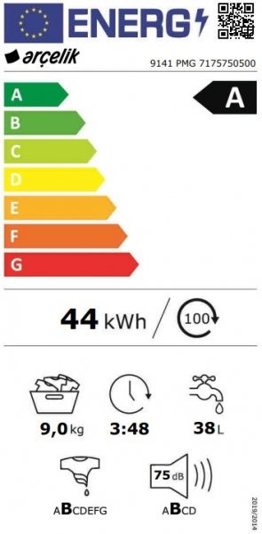 Arçelik 9141 PMG Çamaşır Makinesi