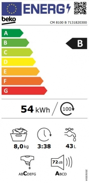 Beko CM 8100 B Çamaşır Makinesi