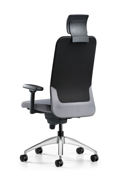 Bürotime Comfy Başlıklı 3D Kol Krom Çalışma Koltuğu