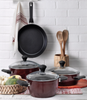 Pierre Cardin Graniks Diamond Cook 7 Parça Tencere ve Tava Seti