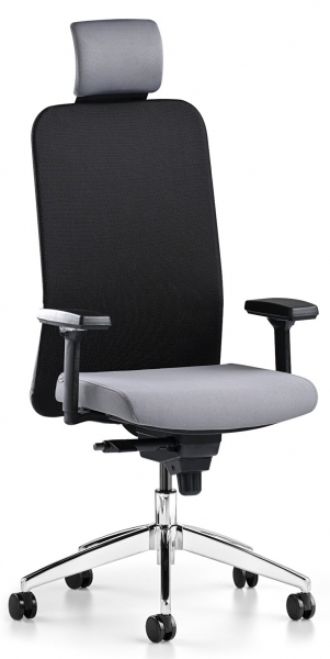 Bürotime Comfy Başlıklı 3D Kol Alüminyum Çalışma Koltuğu