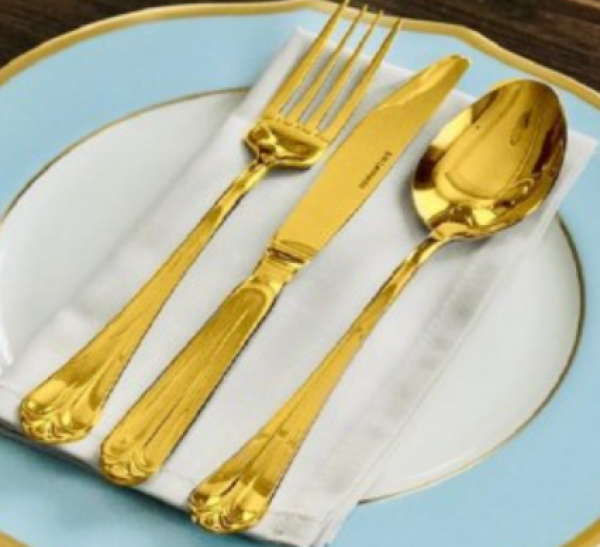 PM Leonardo Siena Gold 84 Parça Çatal Kaşık Bıçak Takımı