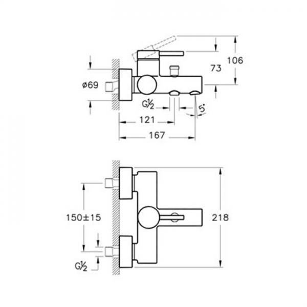 Artema Pure A42381 Banyo Bataryası