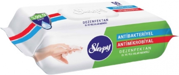 Sleepy Antibakteriyel Dezenfektan Islak Havlu
