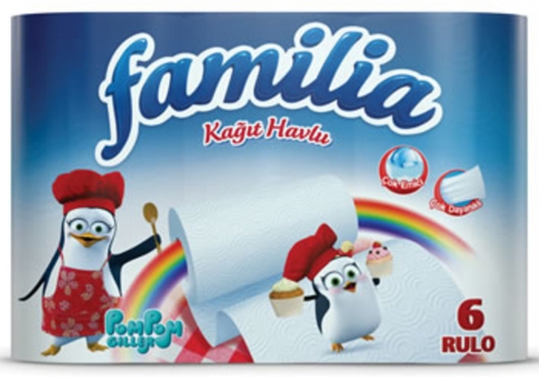 Familia Pompomgiller Kağıt Havlu 6 Rulo