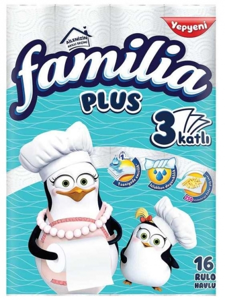 Familia Plus Kağıt Havlu 16 Rulo (16 Rulo)