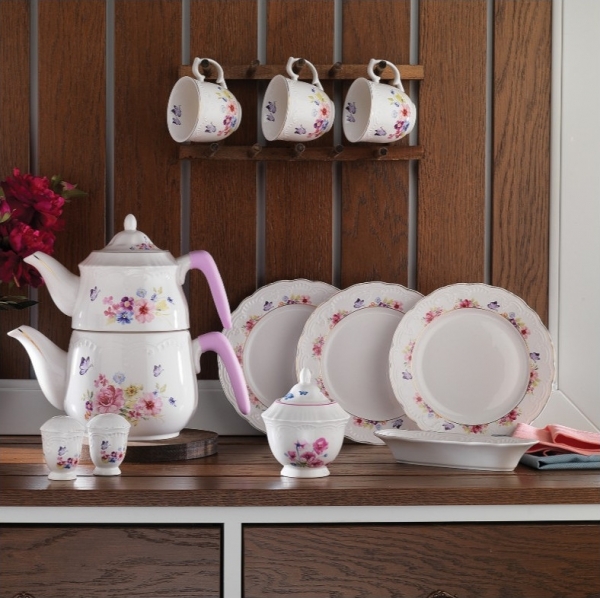 Schafer Moin Güllü PEM02 34 Parça Kahvaltı Takımı