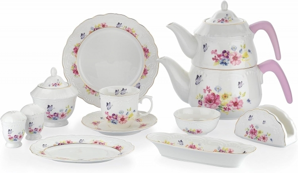 Schafer Moin Güllü PEM02 34 Parça Kahvaltı Takımı