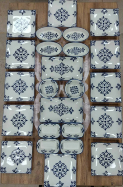 Yiğit Seramik Züccaciye Isırgan 24 Parça 24 Parça Kahvaltı Takımı