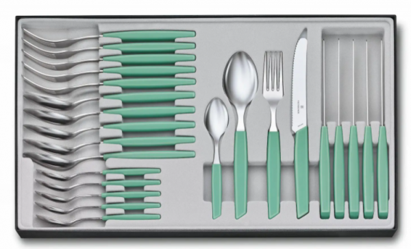Victorinox 6.9096.11W41.24 Swiss Modern 24 Parça Çatal Kaşık Bıçak Takımı