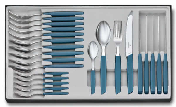 Victorinox 6.9096.11W2.24 Swiss Modern 24 Parça Çatal Kaşık Bıçak Takımı