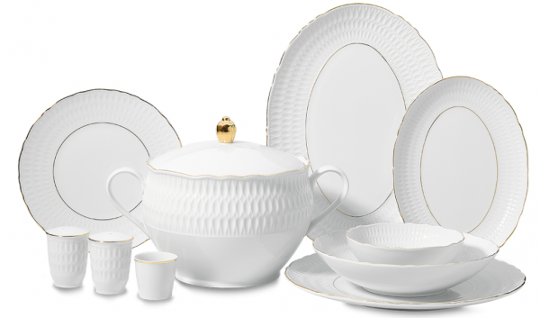 Korkmaz Sofia Collection A8988 60 Parça Yemek Takımı
