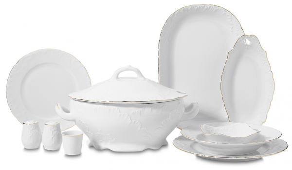 Korkmaz Rococo Collection A8757 60 Parça Yemek Takımı