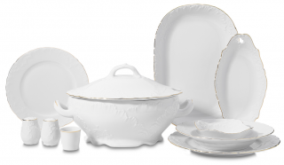 Korkmaz Rococo Collection A8757 60 Parça Yemek Takımı