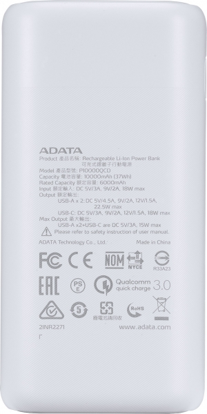 Adata AP10000QCD 10000 mAh Powerbank