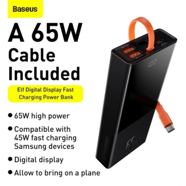 Baseus Elf 65W 20000 mAh Powerbank