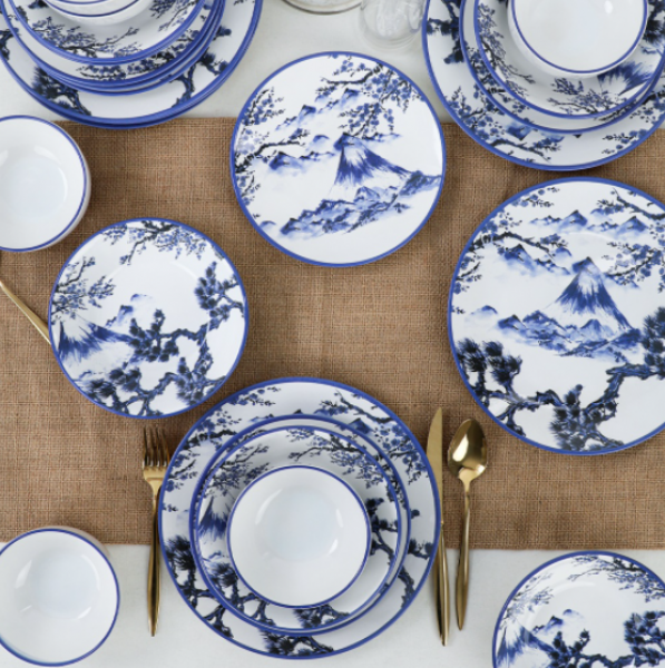 Keramika Blue Mountains 24 Parça Yemek Takımı (24 Parça)