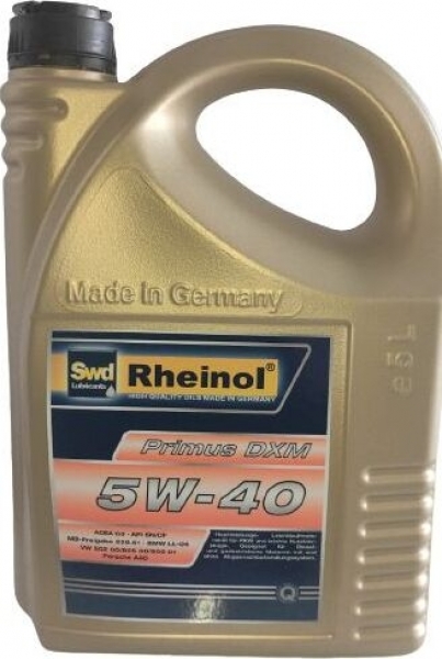 Swd Rheinol Primus DXM 5W-40 Motor Yağı (5 litre)