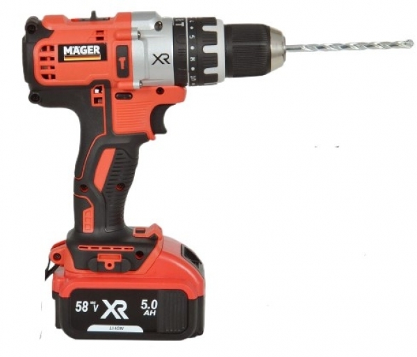 Mager XR 58 V 5 Ah Akülü Matkap (Kırmızı)