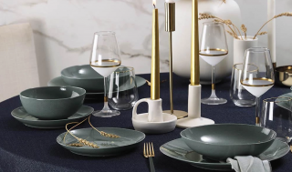 Kütahya Porselen Soho Pearl 01 24 Parça Yemek Takımı
