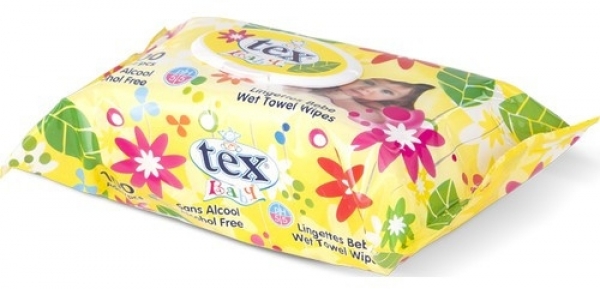 Tex Baby Sarı Islak Mendil