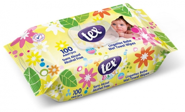 Tex Baby Sarı Islak Mendil