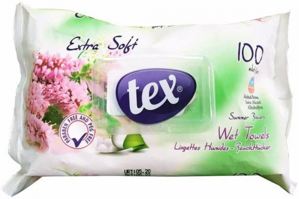 Tex Yaz Çiçeği Islak Mendil