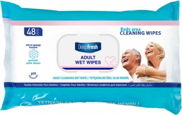 Deep Fresh Yetişkin Vücut Temizleme Mendili