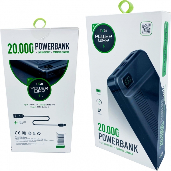 Powerway TX21 20000 mAh Powerbank