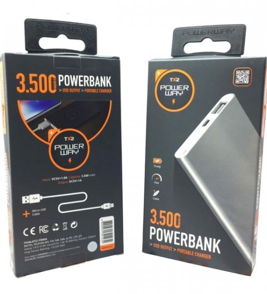 Powerway TX2 3500 mAh Powerbank