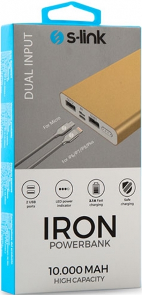S-link IP-G11 Iron 10000 mAh Powerbank
